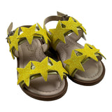 Florens The Little Sandalen, einfarbig mit gelben Stern-Applikationen für Babys