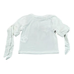 Miss Grant T-Shirt Girocollo tinta unita con Stampa Bianco per Bambina MG1317 BIANCO MISS GRANT 