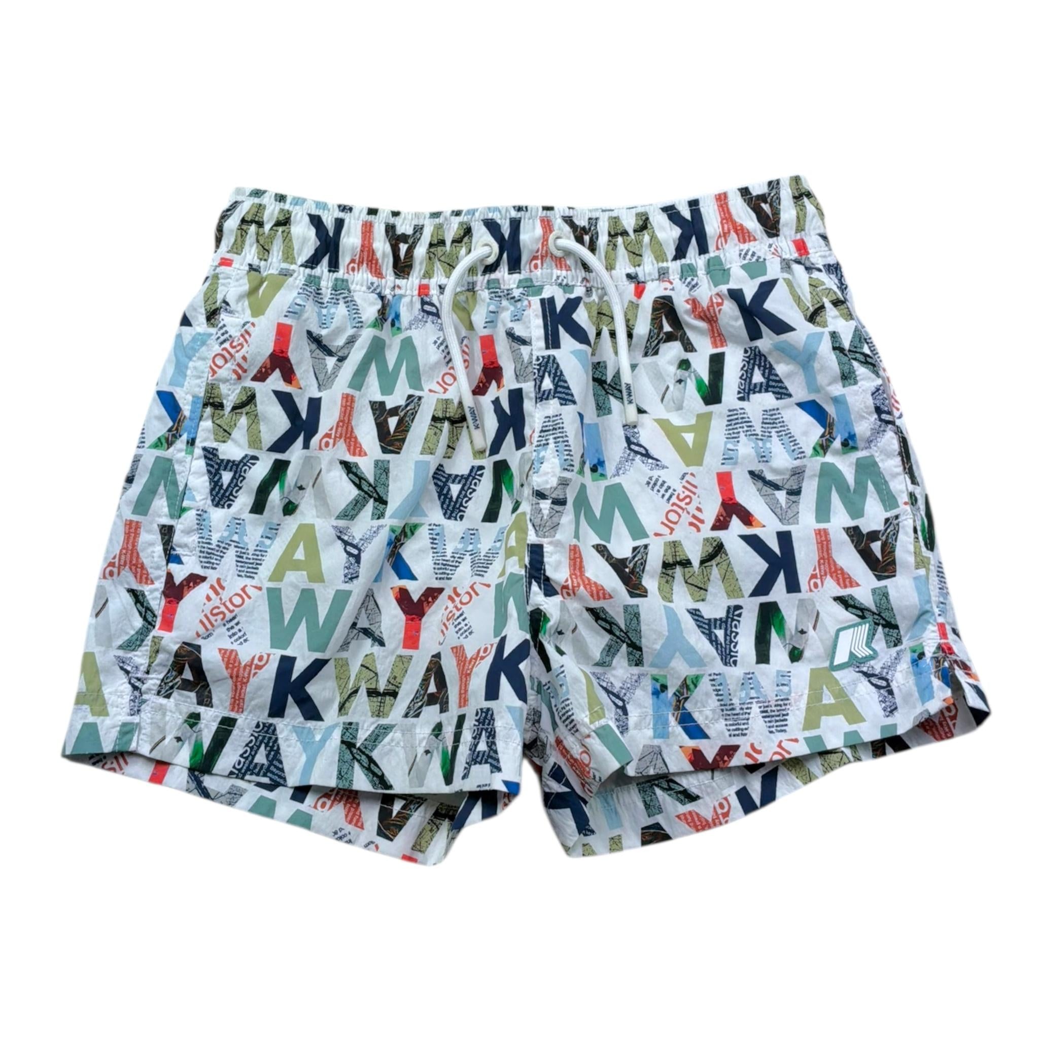 K-Way Costume Tinta Unita con Stampa per Bambino K2151JW BIANCO K-WAY 