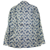 Emanuel Pris Langarmshirt Fantasy Print Weiß/Blau für Jungen