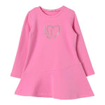 LIU JO abito modello felpa tinta unita con stampa Rosa per Bambina KF4023XXXX ROSA LIU JO 
