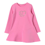 LIU JO abito modello felpa tinta unita con stampa Rosa per Bambina KF4023XXXX ROSA LIU JO 