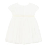 Mayoral Abendkleid Halbarm Einfarbig Weiß Für Baby Mädchen