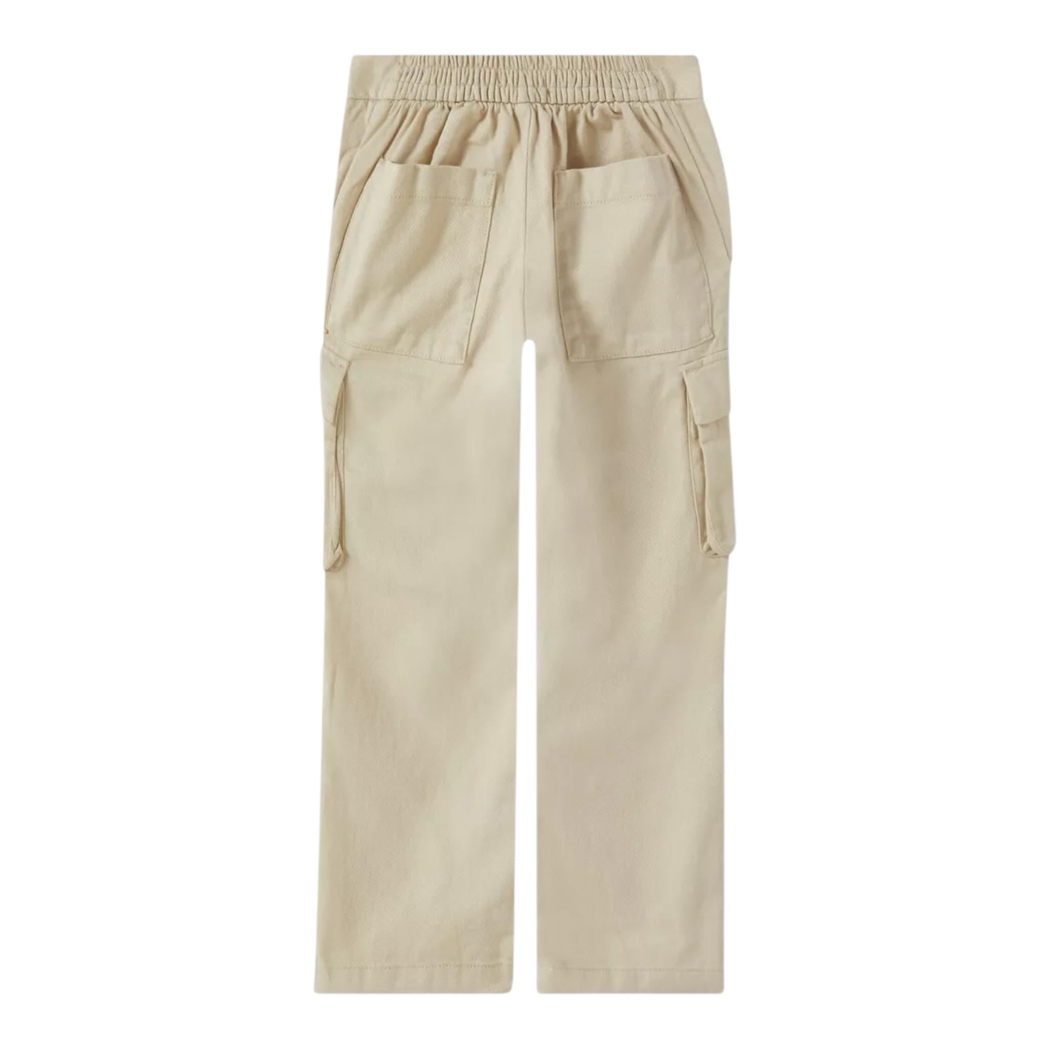 Calvin Klein Pantalone Tinta Unita con Elastico In Vita per Bambino IB0IB02502 BEIGE CALVIN KLEIN 