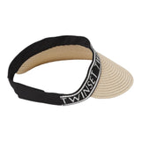Twinset Visor Hat Mod Tennis Solid Color Stroh Beige für Mädchen