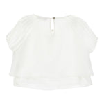 Monnalisa Camicia Mezza Manica Tinta Unita per Bambina 79E610X BIANCO MONNALISA 