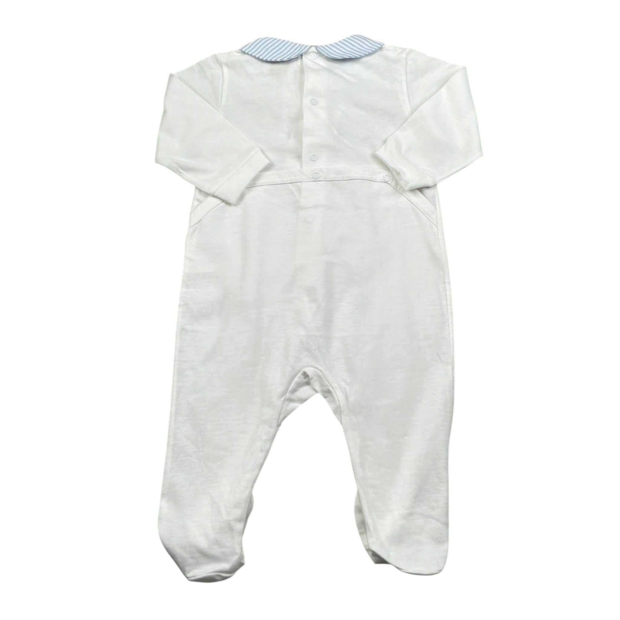 Dolcimonelli Tutita tinta unita con Fantasia A Righe Bianco per Neonato 436505008 BIANCO DOLCIMONELLI 