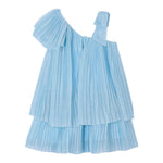 Mayoral Abito Tinta Unita con Balze per Bambina 3912 AZZURRO MAYORAL 