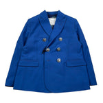 Daniele Alessandrini Giacca Tinta Unita Doppiopetto per Bambino 1235J00083 BLU DANIELE ALESSANDRINI 