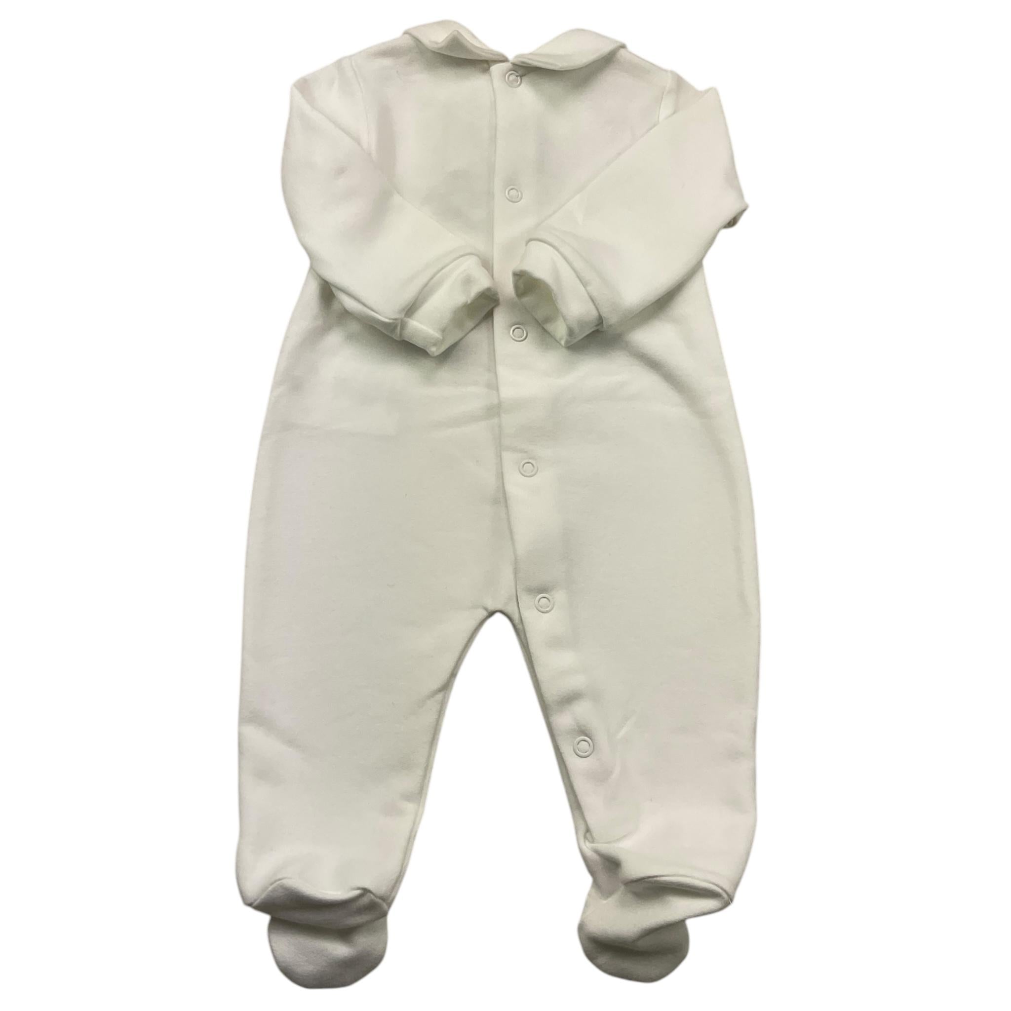LE BEBE' tutina manica lunga tinta unita cn orso Bianco per Neonato LBB5225 BIANCO LE BEBE' 