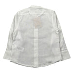 Pure Firenze Camicia Manica Lunga Collo Coreano Tinta Unita per Neonato PC03176 BIANCO PURE FIRENZE 