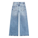 GUESS jeans tinta unita modello palazzo Azzurro per Bambina J4YA17D45E0 AZZURRO GUESS 