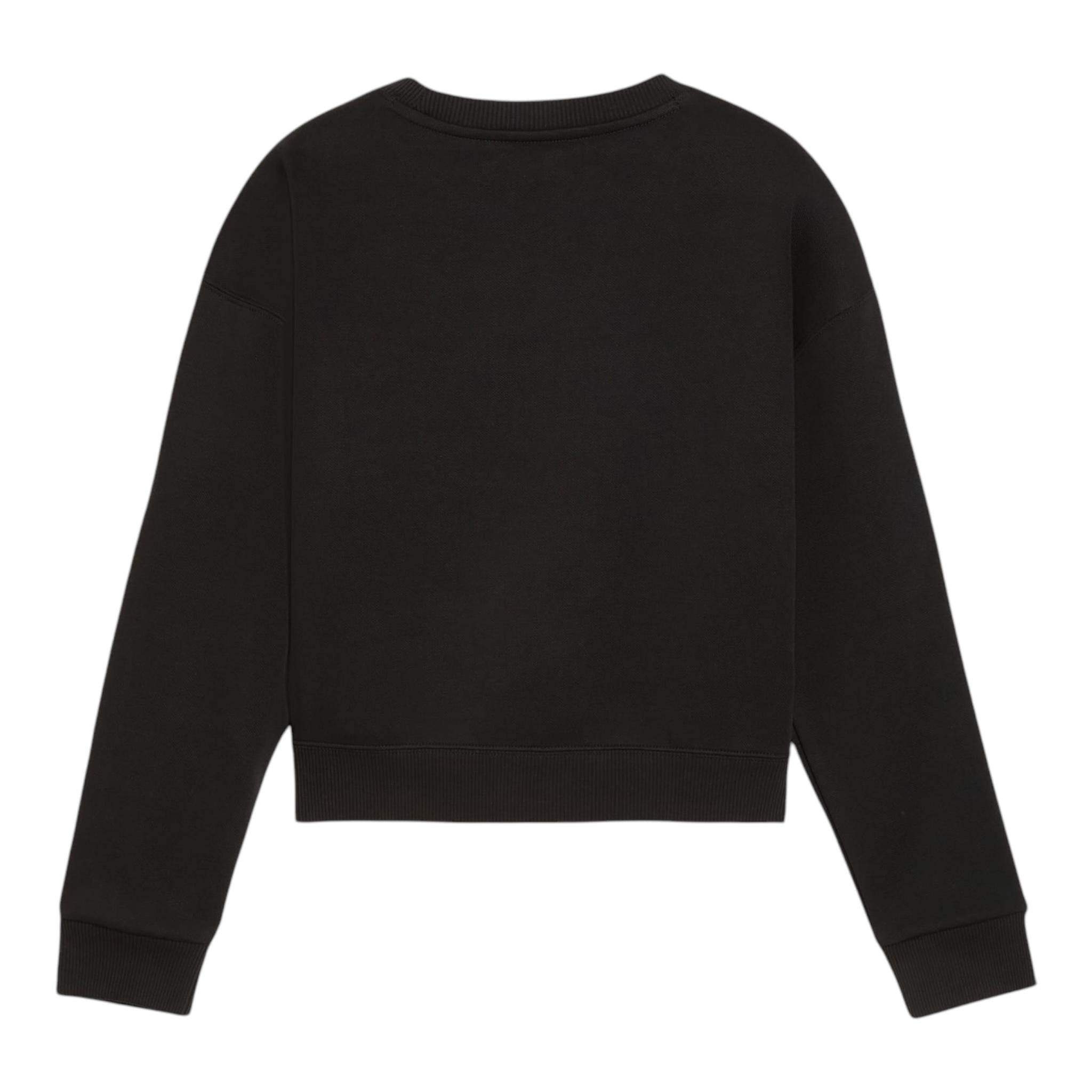 PUMA felpa tinta unita con cappuccio e stampa logo Nero per Bambino 682774 NERO PUMA 