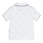 Boss Polo Mezza Manica Tinta Unita per Neonato J52099 BIANCO BOSS 
