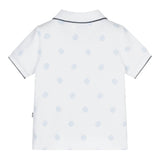 Boss Polo Mezza Manica Tinta Unita per Neonato J52099 BIANCO BOSS 