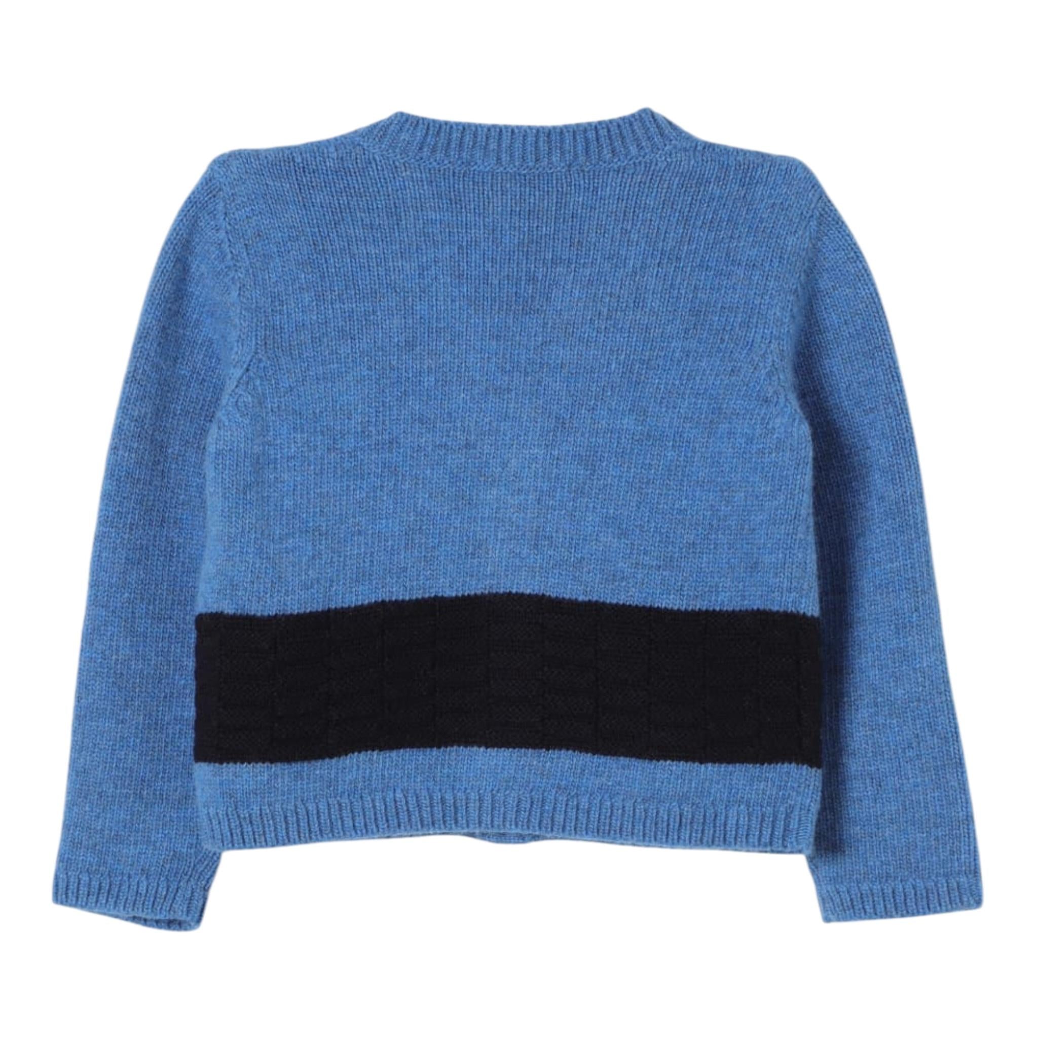 GUCCI cardigan tinta unita con ricamo Blu per Neonato 793448 BLU GUCCI 