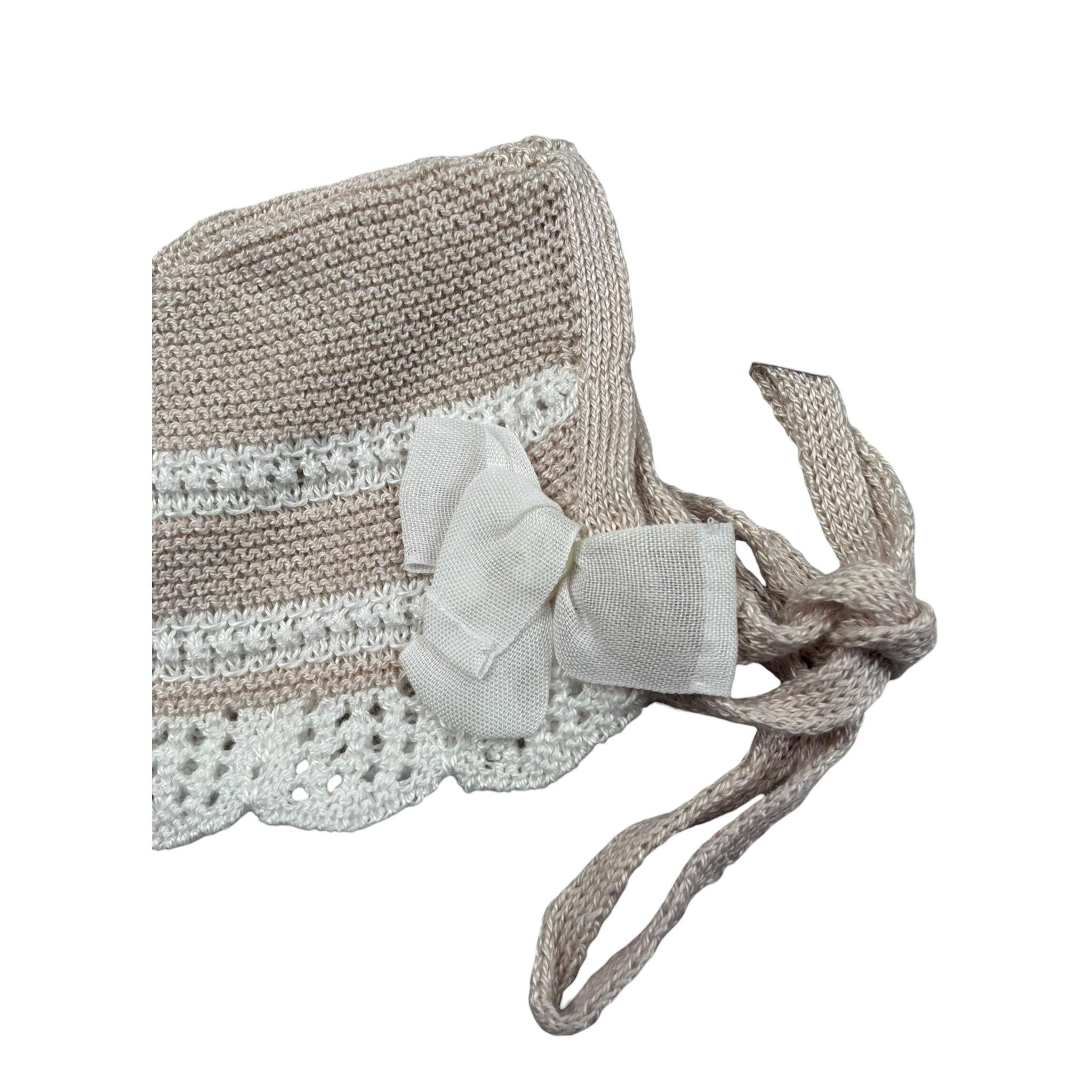 Paz Rodriguez Cappello Tinta Unita per Neonata 01142371 BIEGE PAZ RODRIGUEZ 