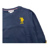 U.S. POLO ASSN shirt girocollo tinta unita con logo Blu per Bambino US40568 BLU U.S. POLO ASSN 