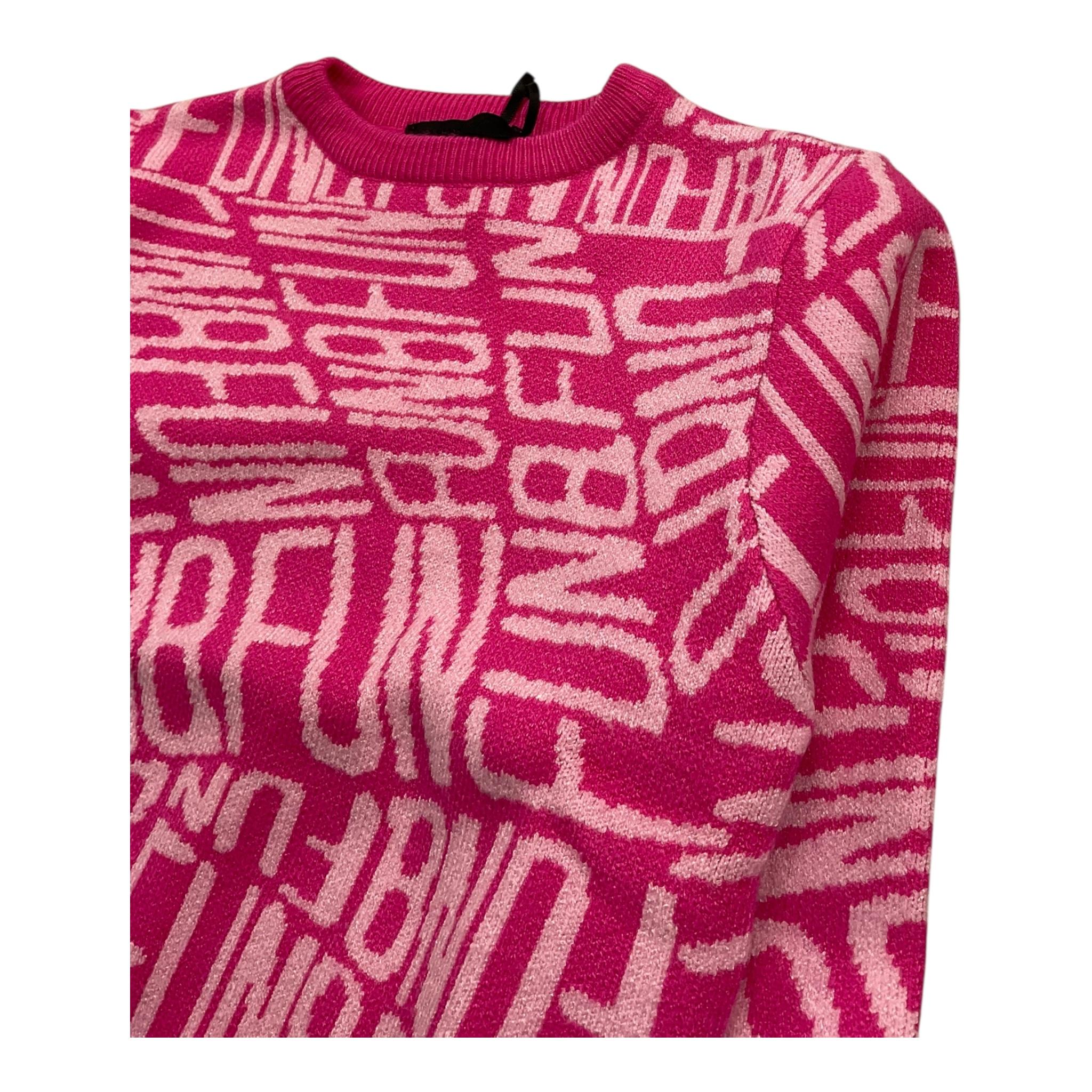 FUN & FUN maglia girocollo tinta unita con stampe in contrasto Fuxia per Neonata FNBSW15587NX FUXIA FUN & FUN 