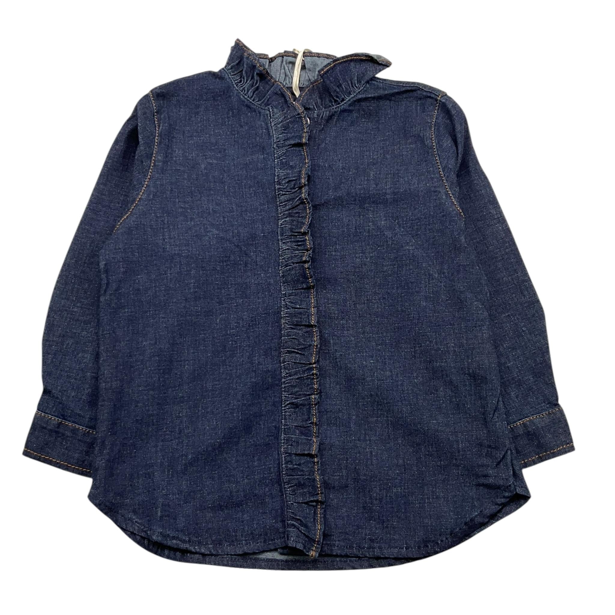 ZHOE & TOBIAH camicia in denim manica lunga tinta unita Blu per Bambina DDL2J BLU ZHOE & TOBIAH 