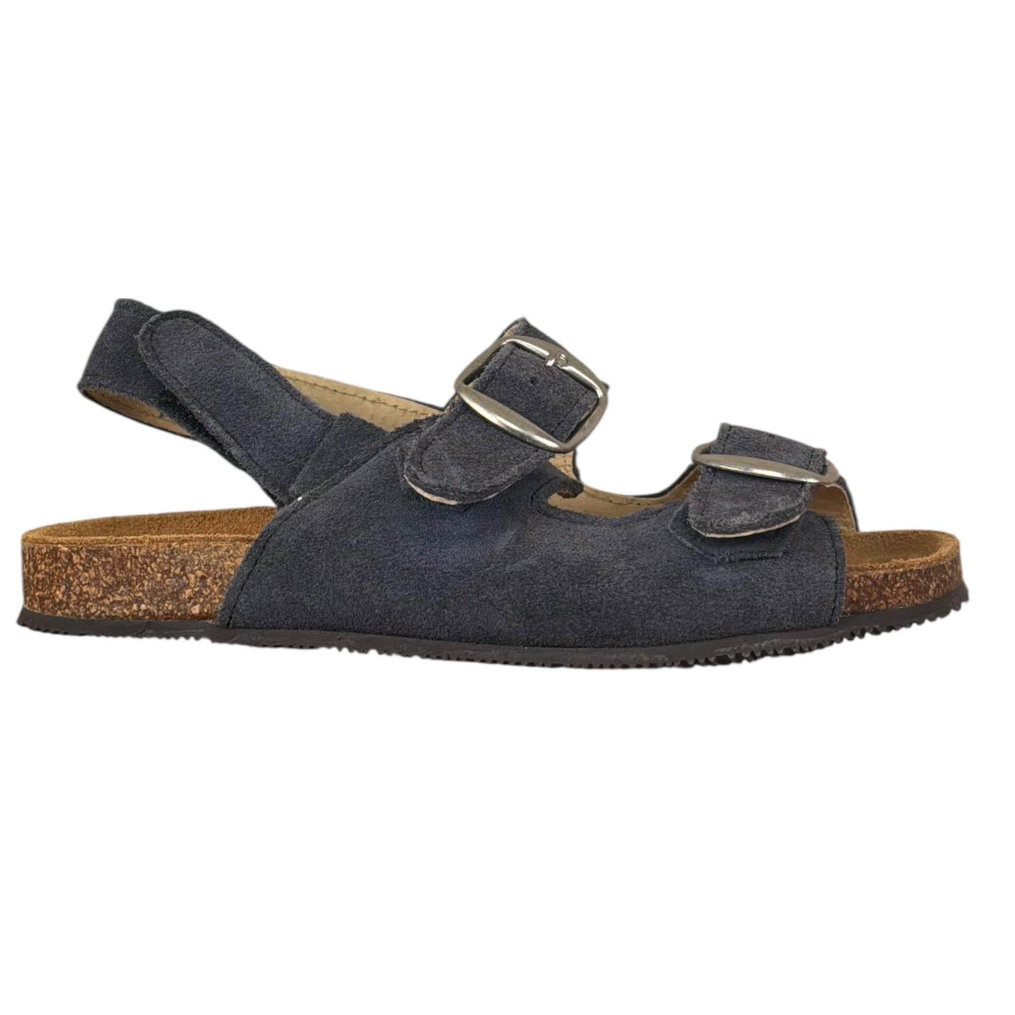 Panyno Sandalo Tinta Unita con Fibie per Bambino AC2801 BLU PANYNO 