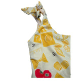 Carlotta Vindice Costume Intero tinta unita con Stampe con Bandana Giallo per Bambina TAC3 GIALLO CARLOTTA VINDICE 