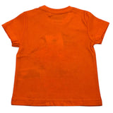 Losan Rundhals-T-Shirt einfarbig mit Kontrastdrucken Orange für Neugeborene