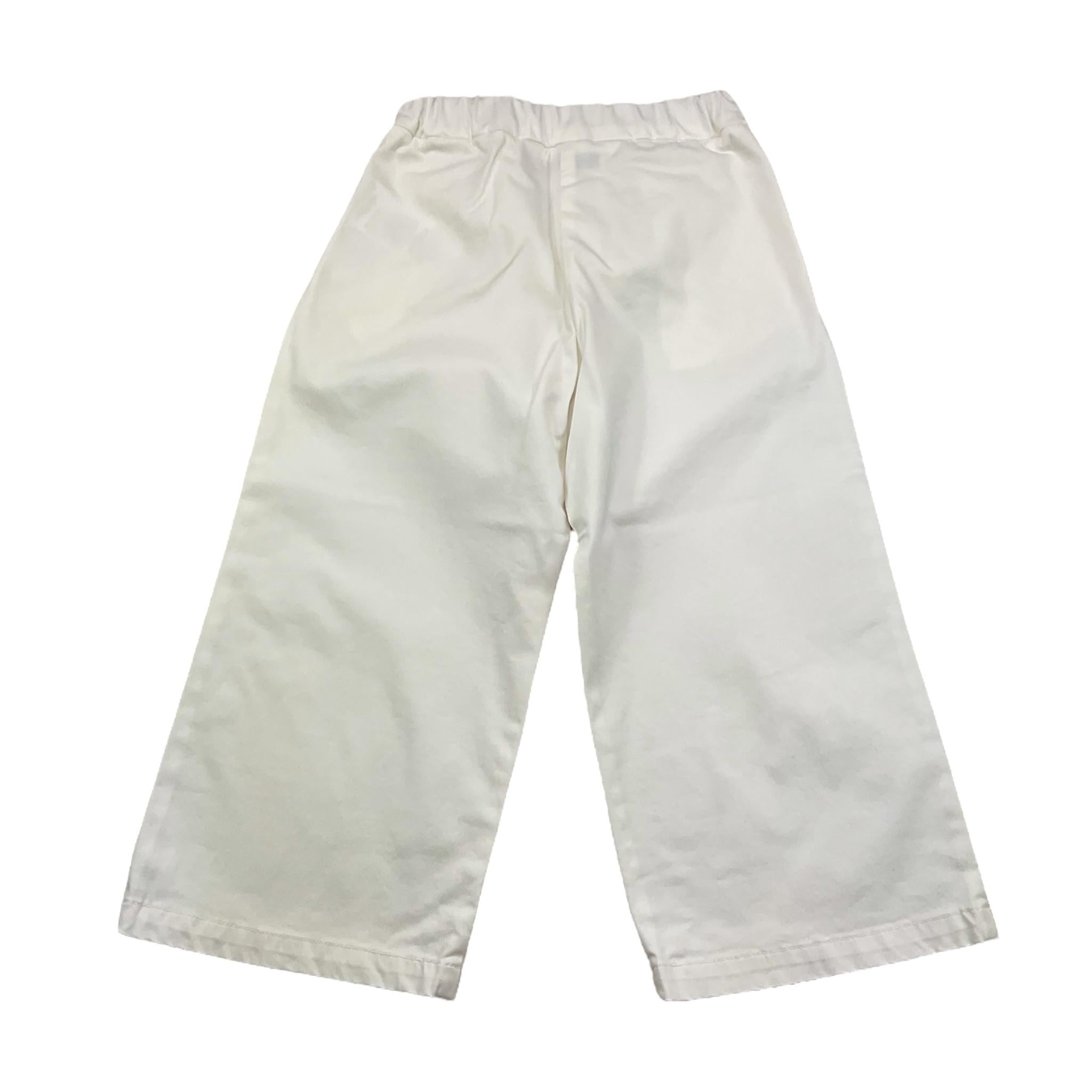 DONDUP pantalone a palazzo tinta unita Bianco per Bambina DFPA075 BIANCO DONDUP 