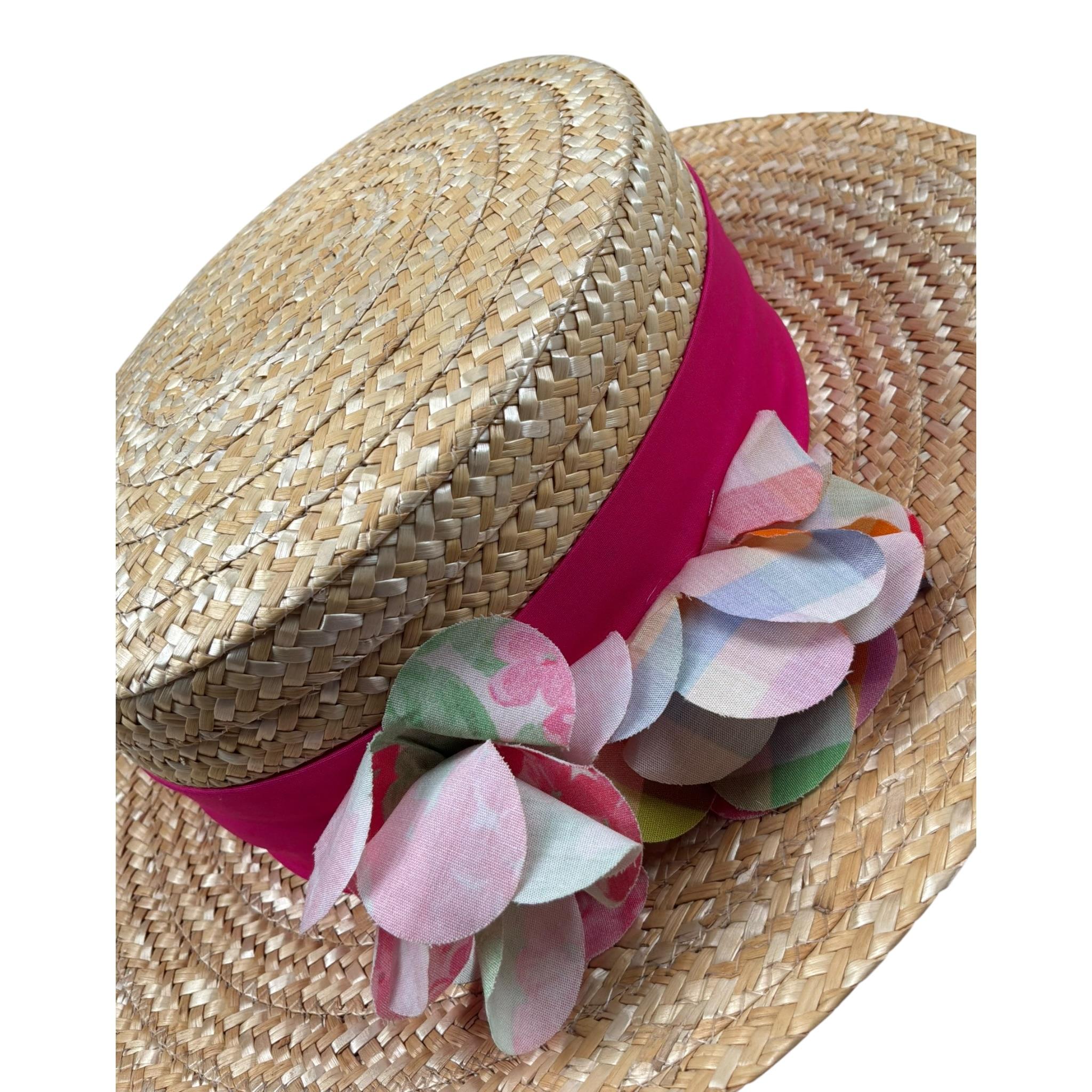 Nanan Cappello Tinta Unita di Paglia  per Bambina E24487MDF BEIGE NANAN 