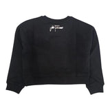 JOHN RICHMOND felpa chiusa girocollo tinta unita con logo Nero per Bambina RGA24054FE NERO JOHN RICHMOND 