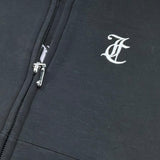 Juicy Couture Felpa con Zip Girocollo Tinta Unita per Bambina JBX6714 NERO JUICY COUTURE 