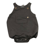 Bamboom+Babies Einfarbiger Strampler mit Tasche, Grau, für Neugeborene