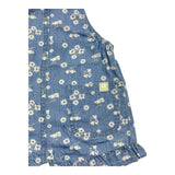 Losan Baby Mädchen Einfarbiger Jeans-Overall mit blauem Blumendruck