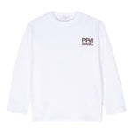 Paolo Pecora Shirt Girocollo Tinta Unita con Stampa per Bambino PP3845 BIANCO PAOLO PECORA 