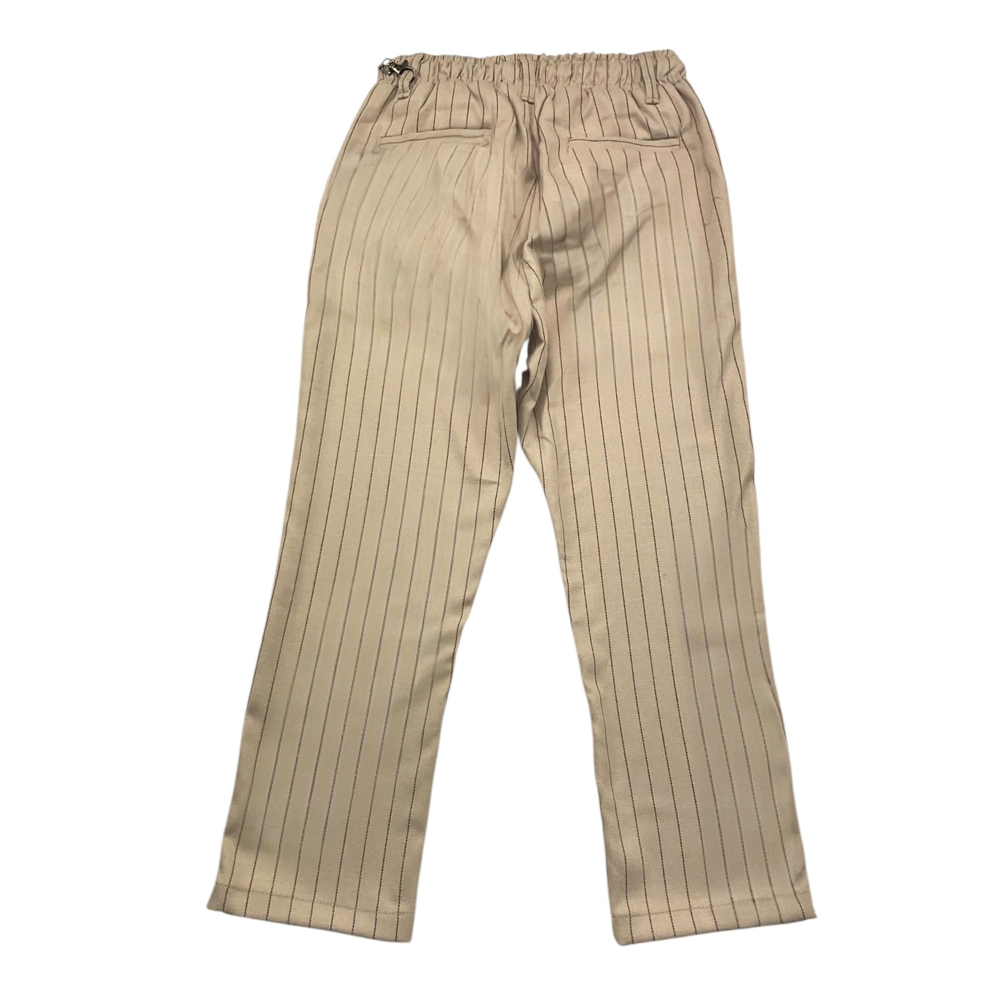 NEVER TOO pantalone tinta unita con fantasia a righe Beige per Bambino NT2120RX BEIGE NEVER TOO 