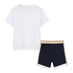 Boss Completo 2 Pezzi T-Shirt-Bermuda per Neonato J52119 BIANCO/BLU BOSS 