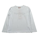 Mariuccia Shirt Girocollo tinta unita con Stampa Brillantinata Bianco per Neonata MBFW23T209N BIANCO MARIUCCIA 
