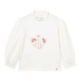 MAYORAL shirt girocollo tinta unita con stampa in contrasto Bianco per Neonata 2045N BIANCO MAYORAL 