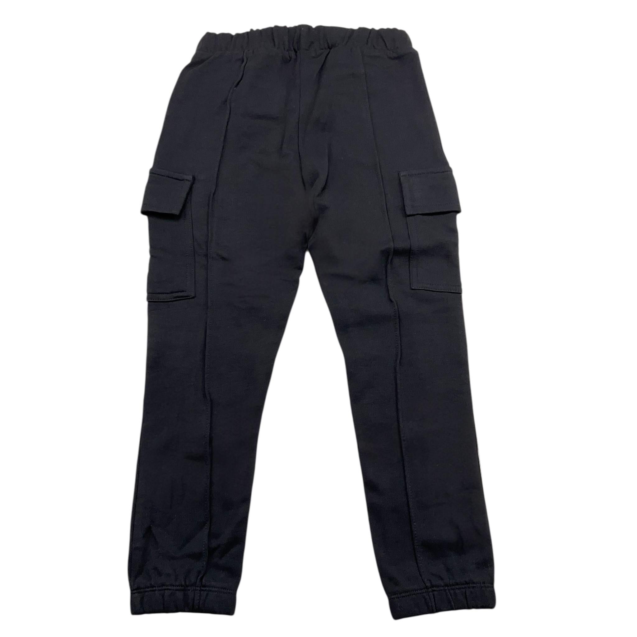 FUN & FUN pantalone tuta tinta unita con logo Nero per Bambina FJPT000009 NERO FUN & FUN 