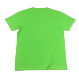 Sundek – Einfarbiges T-Shirt mit Rundhalsausschnitt und grünem Aufdruck für Jungen