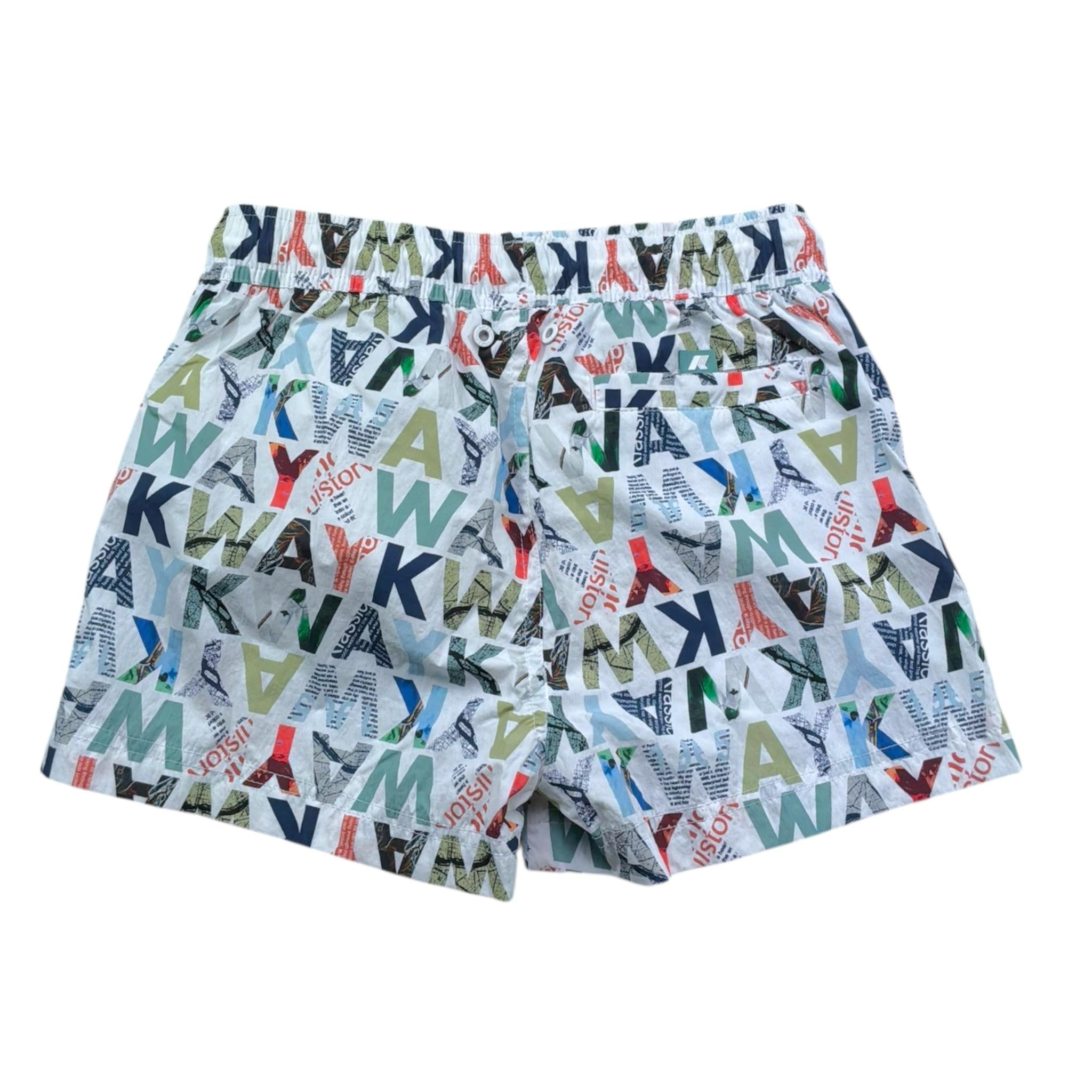 K-Way Costume Tinta Unita con Stampa per Bambino K2151JW BIANCO K-WAY 