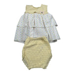 Wedoble Completo 2 Pezzi Camicia-Culotte per Neonata 017122295 BIANCO WEDOBLE 