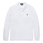 RALPH LAUREN polo manica lunga tinta unita con logo Bianco per Bambino 321703634013 BIANCO RALPH LAUREN 
