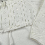 Maglifici di Verona Tutina Tinta Unita In Maglia per Neonata 045324 BIANCO MAGLIFICI DI VERONA 
