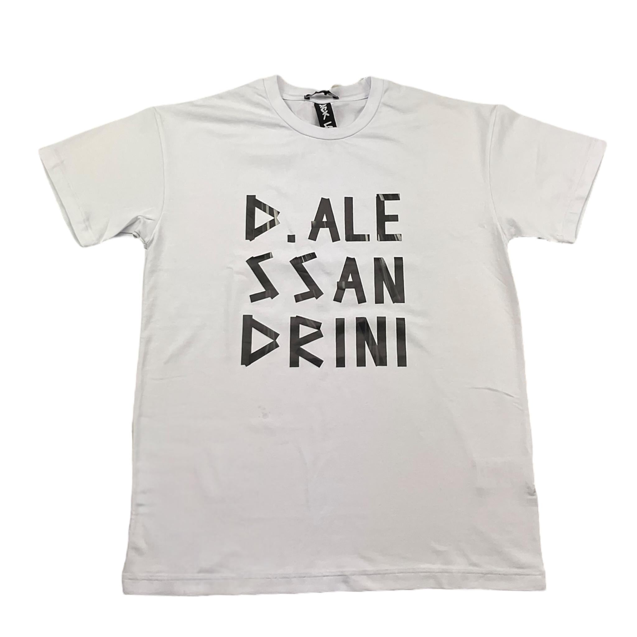 Daniele Alessandrini T-Shirt Girocollo Tinta Unita con Stampe per Bambino 1236M00193 BIANCO DANIELE ALESSANDRINI 