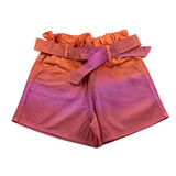 Philosophy Zweifarbige Shorts mit orangefarbenem Gummibund für Mädchen