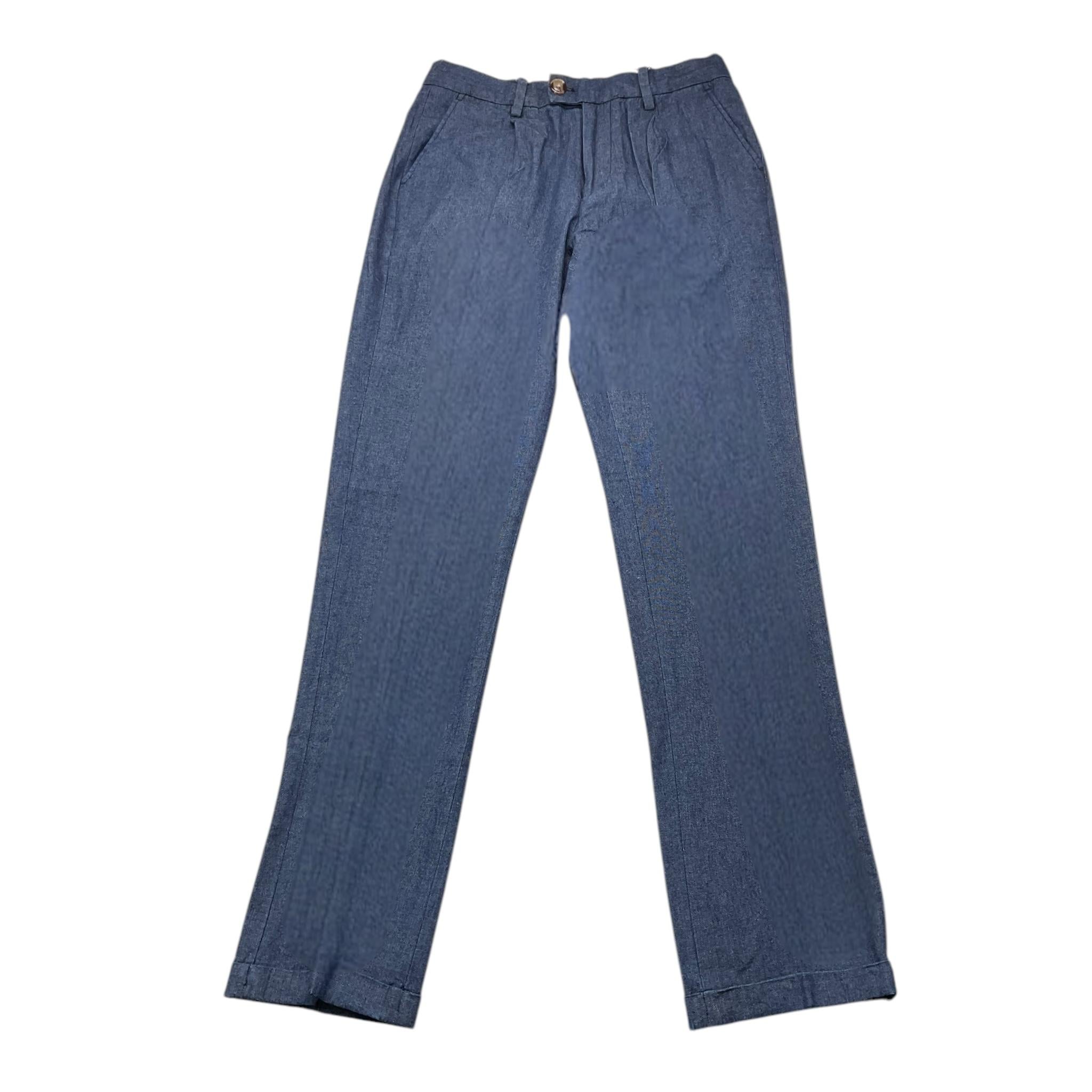 Dan John Pantalone Tinta Unita Con Girovita Regolabile Blu Per Bambino PTD4108J BLU DAN JOHN 