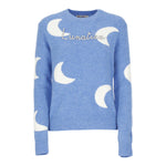 SAINT BARTH maglia girocollo tinta unita con stampa Azzurro per Bambina JSS001 AZZURRO SAINT BARTH 