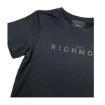 JOHN RICHMOND t-shirt girocollo tinta unita con stampa logo Nero per Bambino RBA2500TS NERO JOHN RICHMOND 