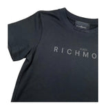 JOHN RICHMOND t-shirt girocollo tinta unita con stampa logo Nero per Bambino RBA2500TS NERO JOHN RICHMOND 